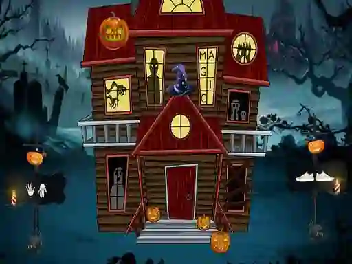 Cluiche Halloween Magic Lady Escape ar líne