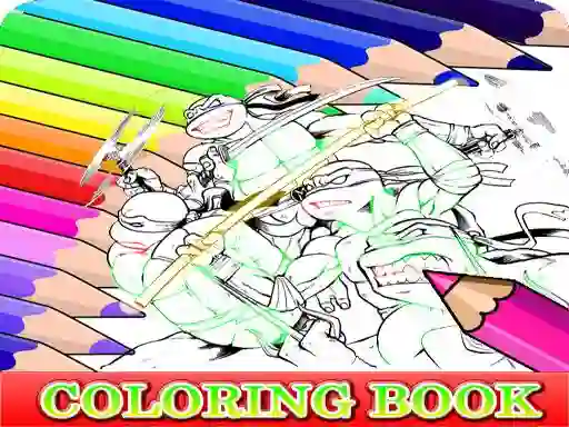 Cluiche Coloring Book for Ninja Turtle ar líne