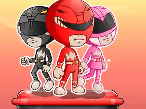 Cluiche Power Rangers adventure dash ar líne
