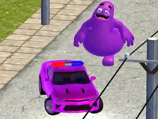 Cluiche Grimace vs Police SuperCar ar líne