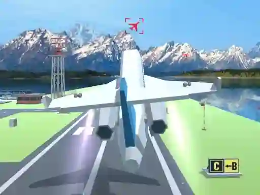 Cluiche Polygon Flight Simulator ar líne