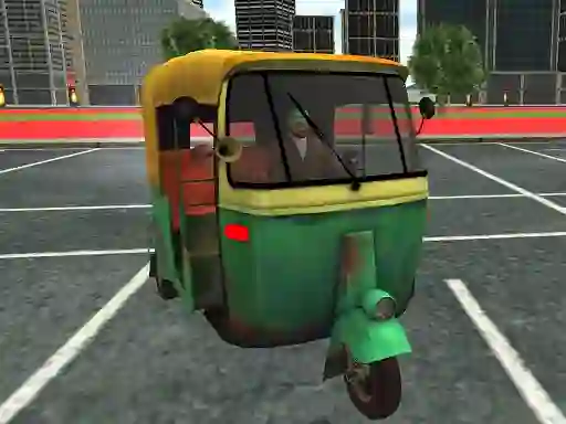 Cluiche TukTuk Rickshaw City Driving Sim ar líne
