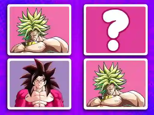 Cluiche DragonBall Match Cards ar líne
