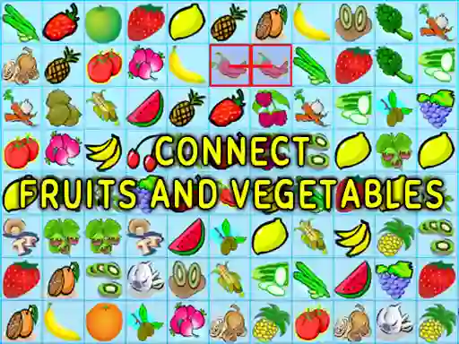 Cluiche Connect Fruits and Vegetables ar líne