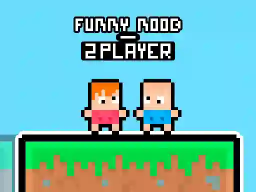 Cluiche Funny Noob 2 Player ar líne