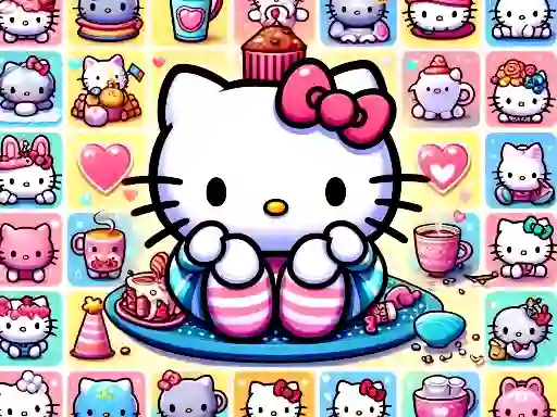 Cluiche Cute Kitty Memory Challenge ar líne