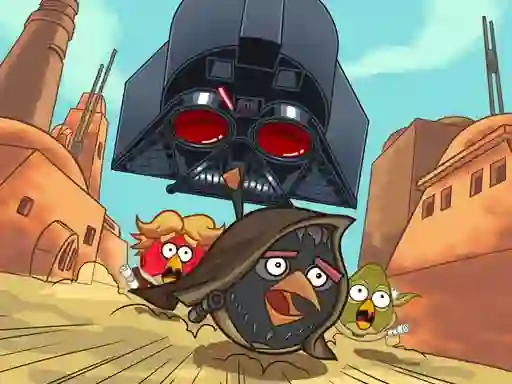 Cluiche Angry Birds Star Wars Coloring ar líne
