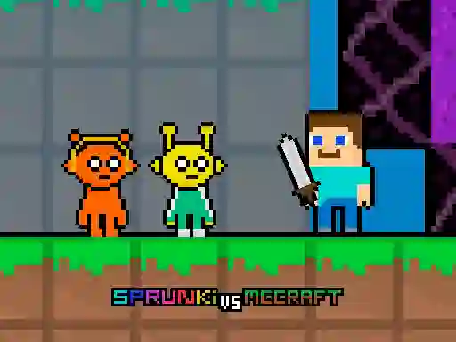 Cluiche Sprunki vs MCCraft ar líne