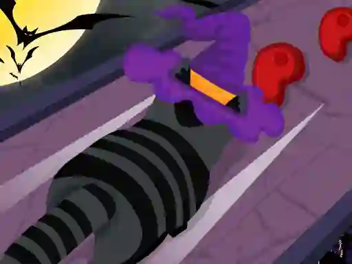 Cluiche Halloween Run Cat Evolution ar líne