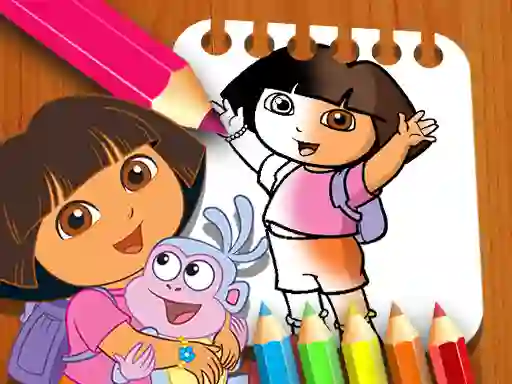 Cluiche Dora the Explorer the Coloring Book ar líne