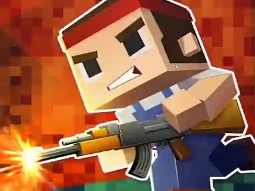 Cluiche Blocky Shooting Swat Multiplayer ar líne