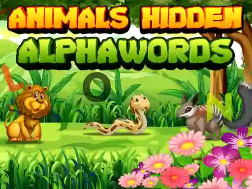 Cluiche Animals Hidden AlphaWords ar líne