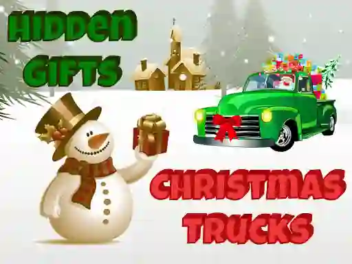 Cluiche Christmas Trucks Hidden Gifts ar líne