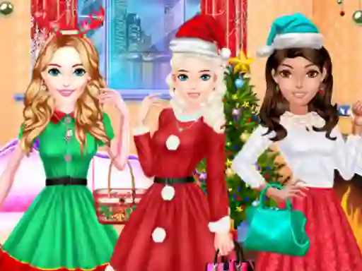 Cluiche Fashion Girls Christmas Party ar líne