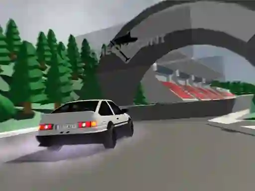 Cluiche Low poly car racing ar líne