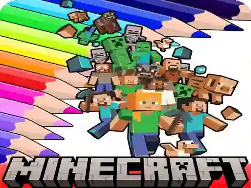 Cluiche Coloring Book for Minecraft ar líne