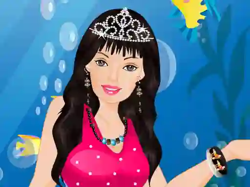 Cluiche Barbie Mermaid Dressup ar líne