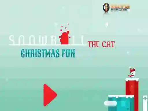 Cluiche Snowball The Cat Christmas Fun ar líne