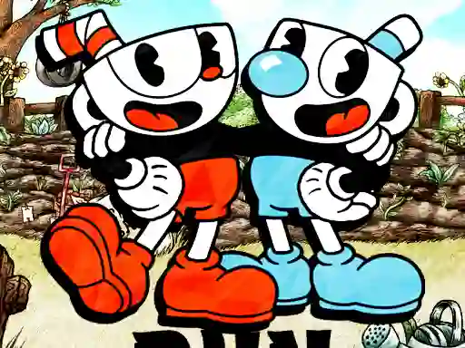 Cluiche Cuphead Run version ar líne