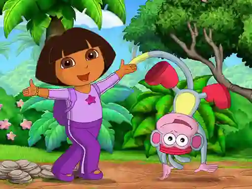 Cluiche Find 7 Differences Dora ar líne