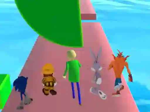 Cluiche Fun Race 3D baldi's basics ar líne