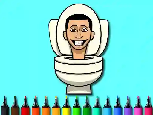 Cluiche Color Skibidi Toilet ar líne