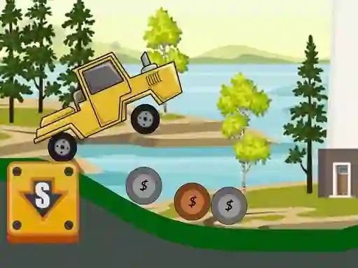Cluiche Hill Climb Tractor 2D ar líne