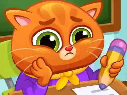 Cluiche Lovely Virtual Cat At School ar líne