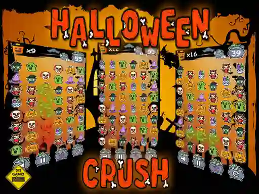 Cluiche Halloween Crush ar líne
