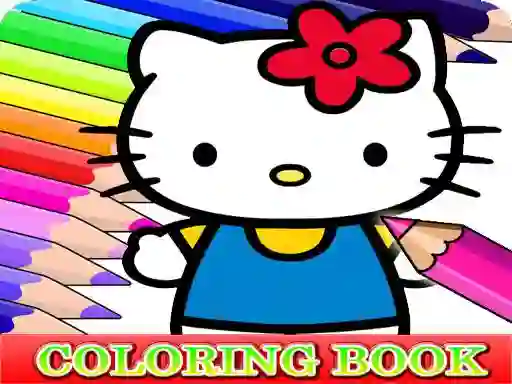 Cluiche Coloring Book for Hello Kitty ar líne