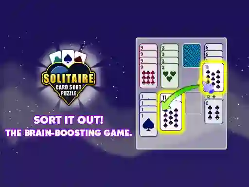 Cluiche Solitaire Card Sort Puzzle ar líne