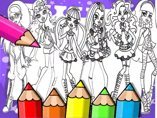 Cluiche Monster High Coloring Book ar líne