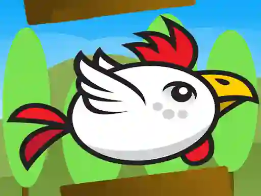 Cluiche Angry Flappy Chicken Fly ar líne