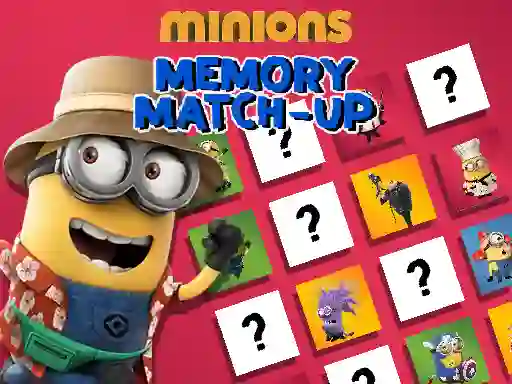 Cluiche Minions Memory Match Up ar líne