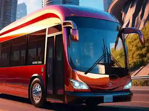 Cluiche Bus Simulator Real Bus driving ar líne