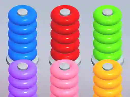 Cluiche Color Ring Sort ar líne