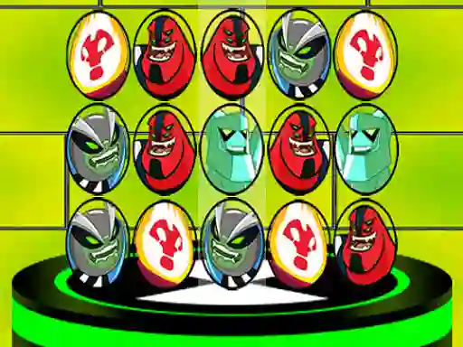 Cluiche Ben 10 Match 3 Aliens ar líne