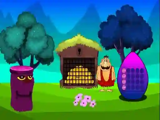 Cluiche Caveman Treasure Escape ar líne