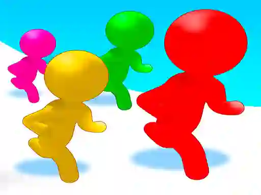 Cluiche Stickmen Color Run Switch ar líne