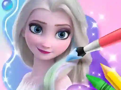 Cluiche Coloring Book For Elsa ar líne