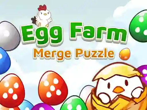 Cluiche Egg Farm Merge Puzzle ar líne