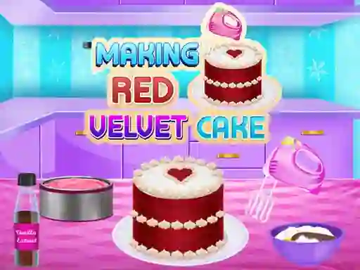 Cluiche Making Red Velvet Cake ar líne