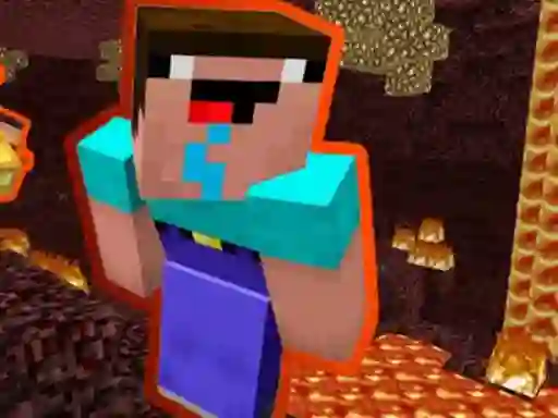 Cluiche Noob Parkour: Nether ar líne