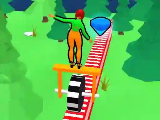 Cluiche Wheel Balancer 3D ar líne