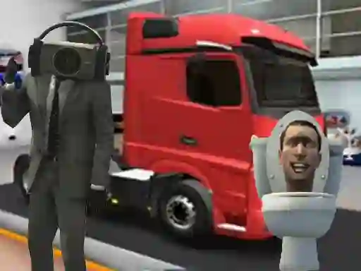 Cluiche Truck Simulator Skibidi Toilet ar líne