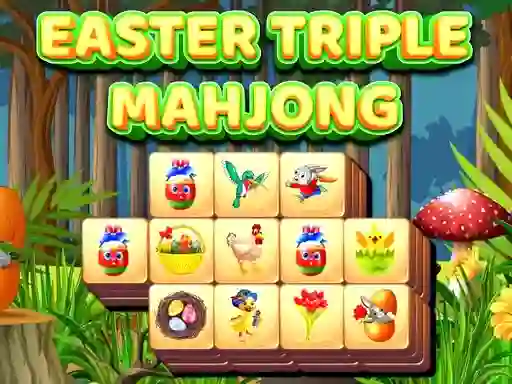 Cluiche Easter Triple Mahjong ar líne