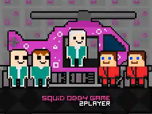 Cluiche Squid Obby Game 2Player ar líne