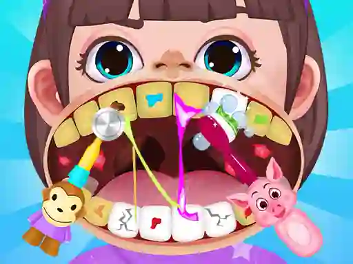 Cluiche Baby Hospital Dentist Caring ar líne