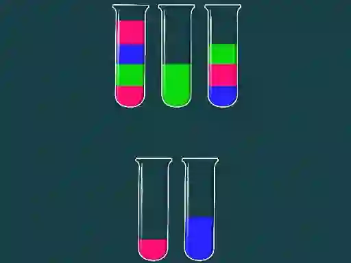 Cluiche Water Sorting Color in the bottle ar líne