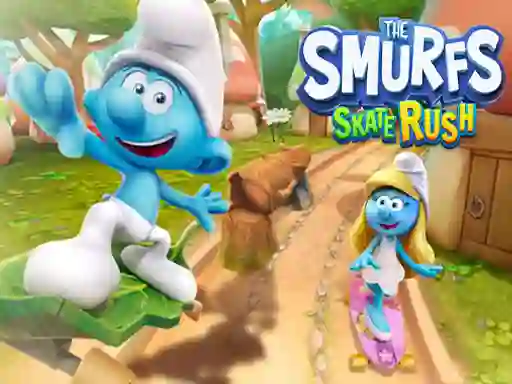 Cluiche The Smufrs Skate Rush ar líne